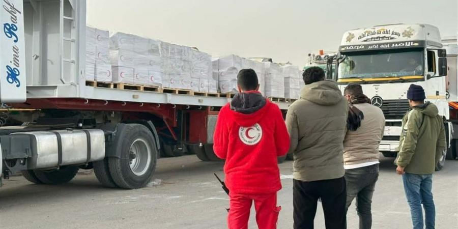 الهلال الأحمر المصري تمد أهالي غزة بـ104 آلاف سلة غذائية