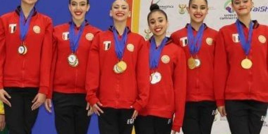 سيطرة مصرية.. ذهبية إفريقية جديدة لمنتخب الجمباز الإيقاعى الجماعى