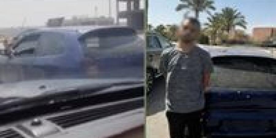 أخرج قدمه من النافذة.. ضبط قائد سيارة قاد برعونة في مدينة نصر