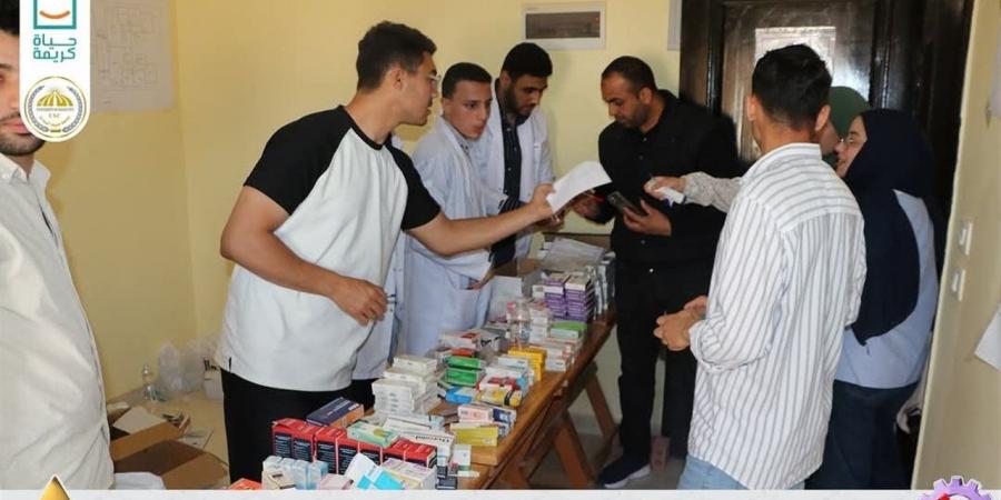 قافلة طبية مجانية تخدم أهالي حي الفردوس بمدينة السادات