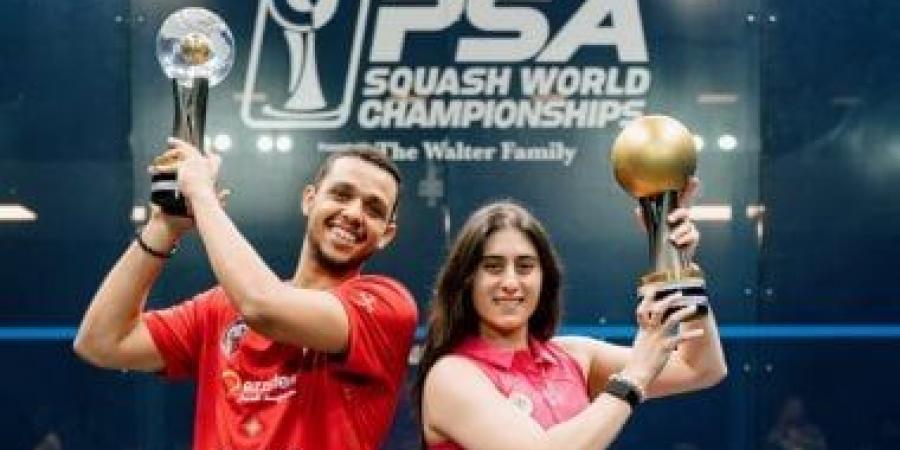 مصطفى عسل ونور الشربيني في مهمة الدفاع عن لقب بطولة العالم للاسكواش