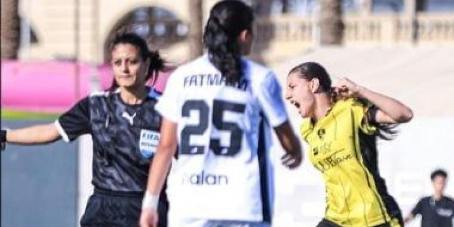 وادى دجلة يتقدم على مسار 2 -1 في الشوط الأول بنهائى كأس مصر للكرة النسائية