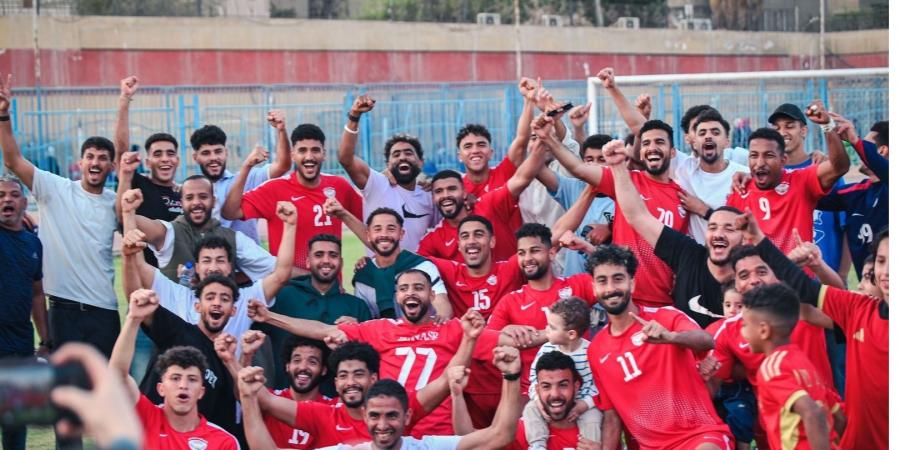 احتفالات نادي النصر بعد الصعود لدوري المحترفين.. فيديو وصور