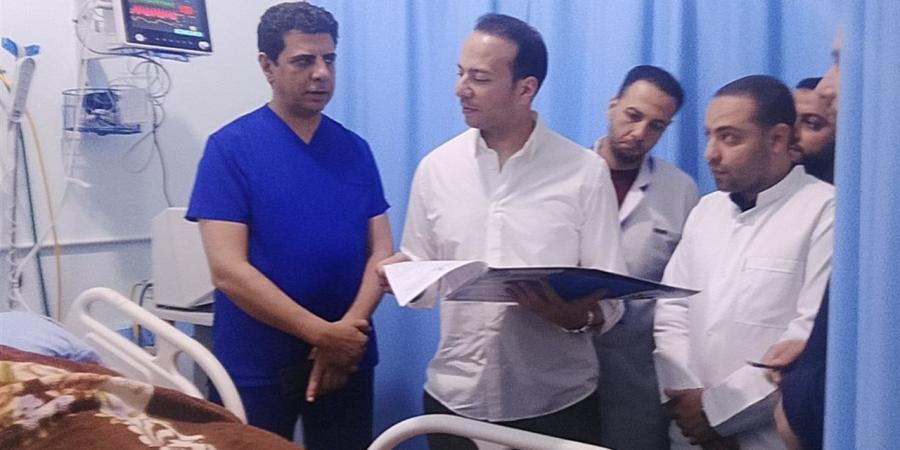 للاطمئنان على الخدمات الطبية.. وكيل صحة البحيرة يتفقد الأقسام الحرجة بمستشفى حوش عيسى المركزي
