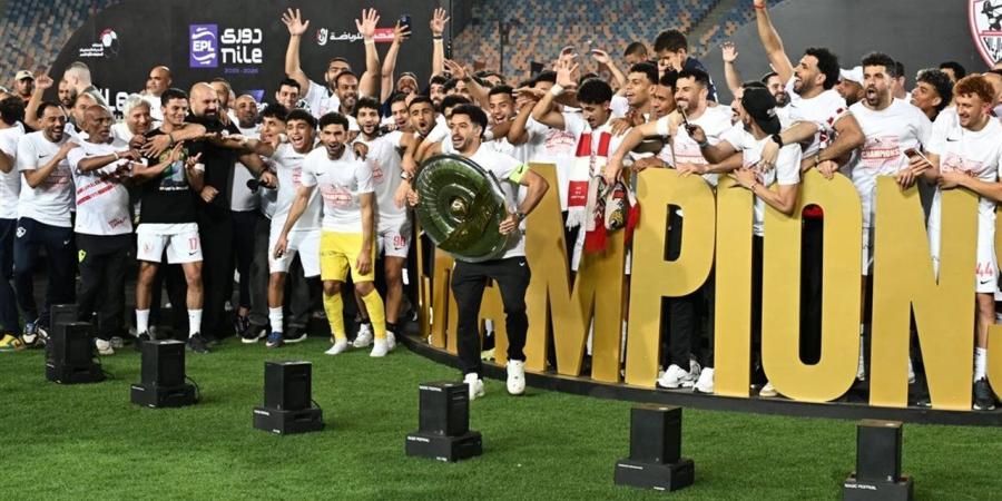 الزمالك يشكر اتحاد الكرة ورابطة الأندية والمتحدة للرياضة بعد التتويج بالدوري