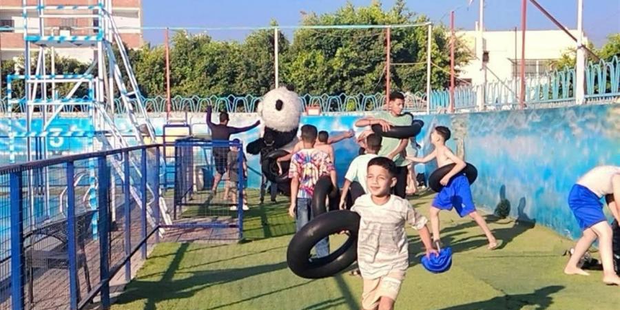 أجواء مبهجة.. إقبال كبير على حمام سباحة مركز شباب ببا في ثاني أيام العيد