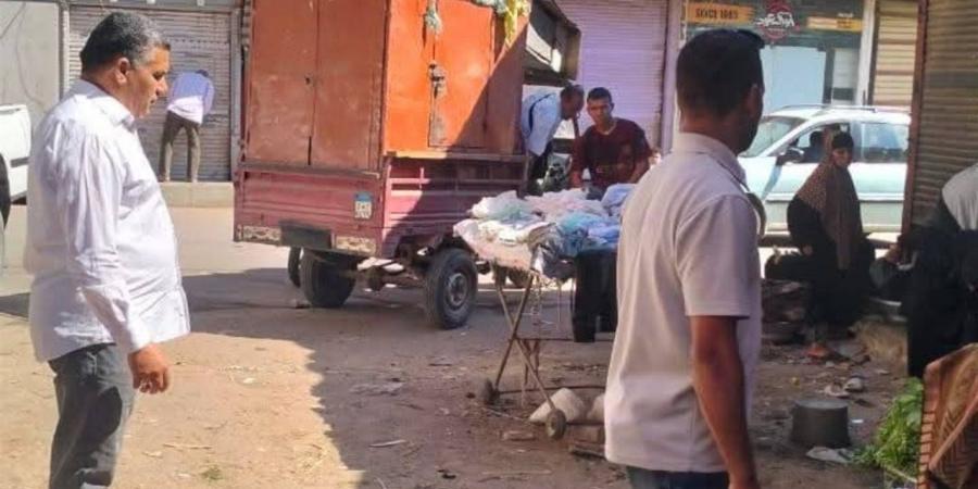 رفع 25 حالة إشغال وضبط 11 مخالفة خلال حملة بشوارع منوف