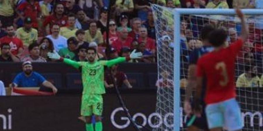 ملخص تألق مصطفى شوبير في حراسة مرمي منتخب مصر أمام البرازيل.. فيديو
