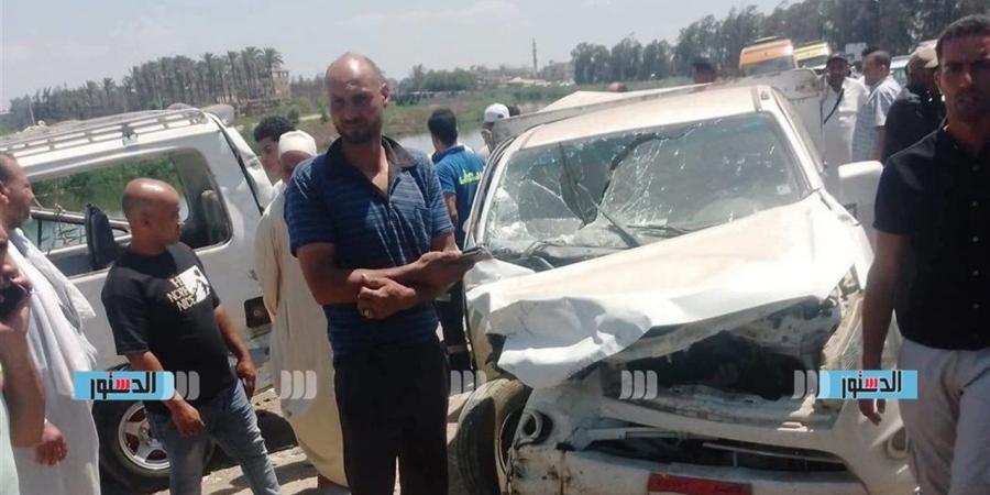 إصابة 9 أشخاص في حادث تصادم على طريق الكراكات بكفر الشيخ