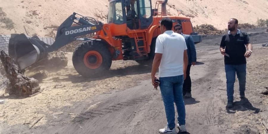ضربة قوية للتعديات على الأراضي الزراعية بالسادات.. إزالة فورية ورفض تصالح بمساحة 105 أمتار