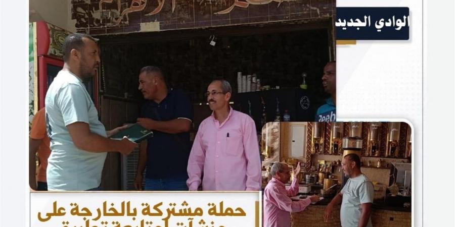 حملة تفتيشية مشتركة بالخارجة لمتابعة تطبيق الحد الأدنى للأجور