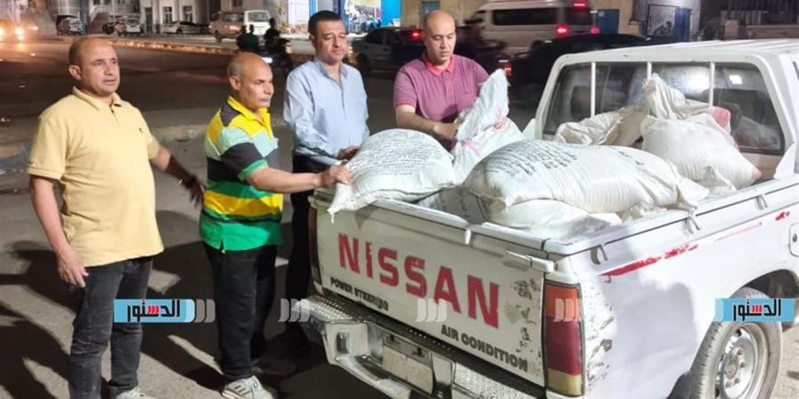قبل بيعهم في السوق السوداء.. ضبط دقيق بلدي مدعم وزيت وسكر في حملة تموينية بمطروح