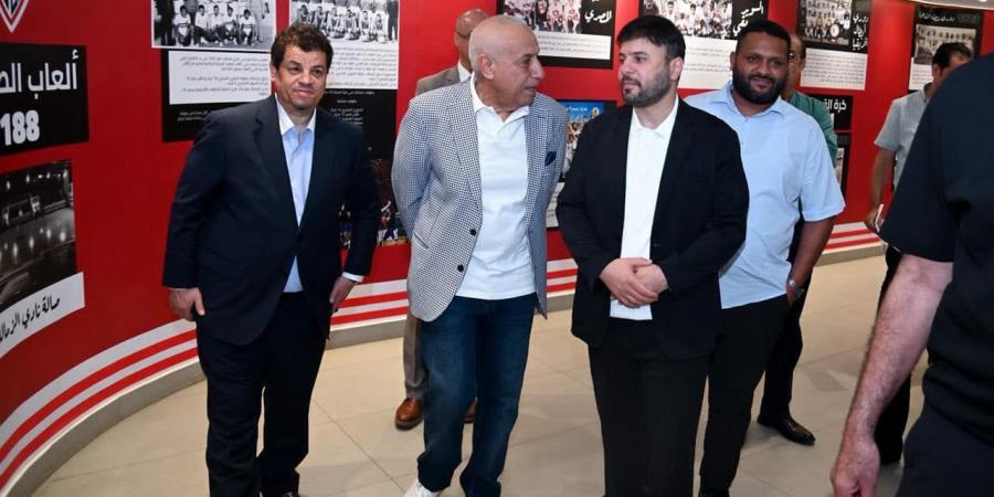 نادي الزمالك يستقبل وفدًا من نادي الوفاق الليبي لبحث التعاون وتبادل الخبرات.. صور