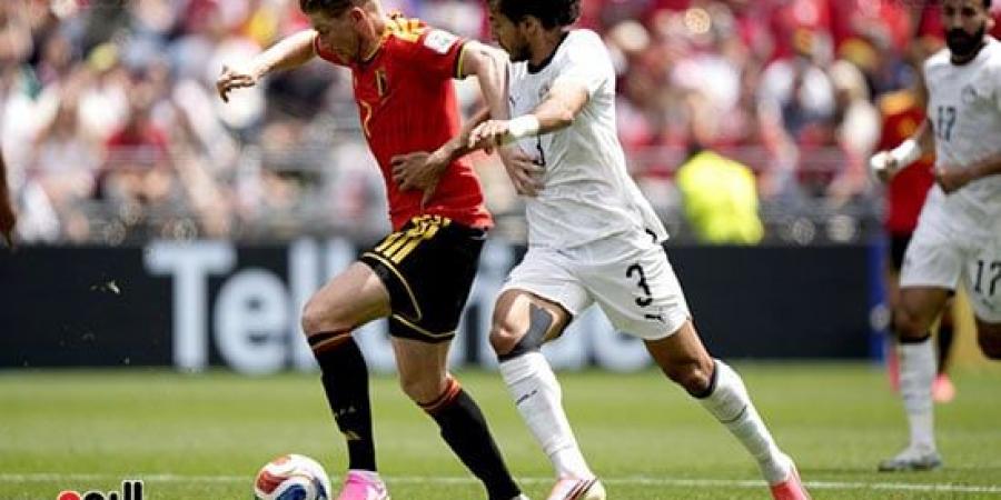 محمد هانى يسجل هدف تعادل منتخب بلجيكا أمام مصر بالخطأ فى مرماه.. صور