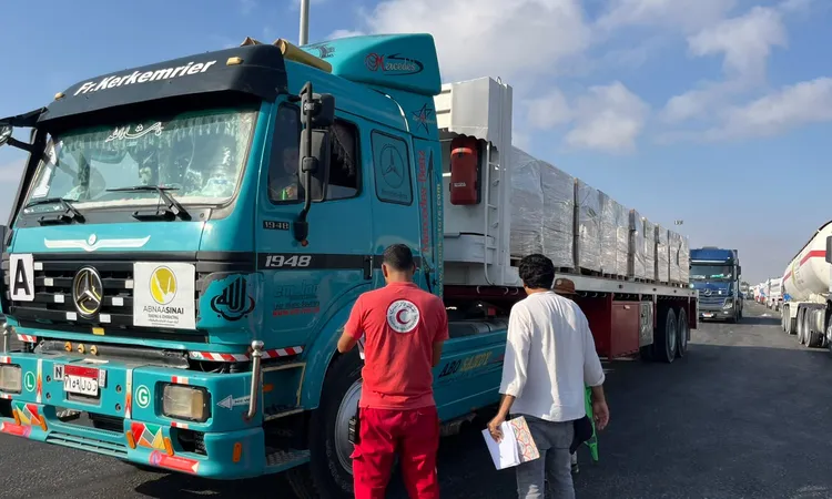الهلال الأحمر يوزع أكثر من 3.907 طن من المساعدات الغذائية والإغاثية والطبية عبر قافلة «زاد العزة» 274