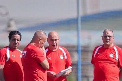 منتخب مصر يجري تدريبه الأخير على ملعب ترتان قبل التوجه إلى جنوب السودان