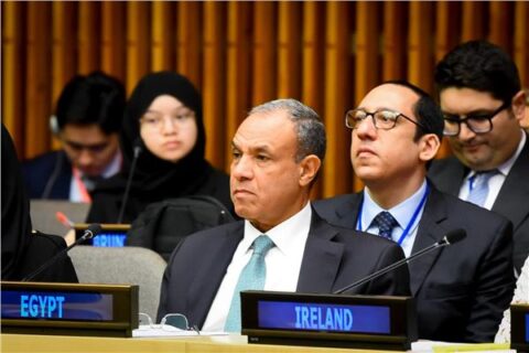 وزير الخارجية يشارك في الاجتماع الوزاري للتحالف العالمي لدعم حل الدولتين