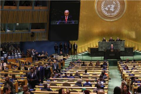 انسحاب عشرات المندوبين من قاعة الجمعية العامة للأمم المتحدة قبل كلمة نتنياهو