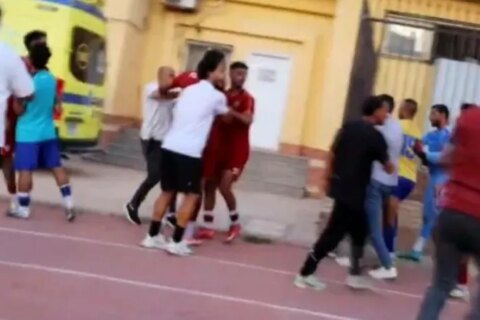 عنف وتوتر خلال مباراة طنطا والنصر في دوري المحترفين