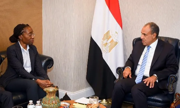 وزير الخارجية يعبر لرئيسة مجموعة الأزمات الدولية عن التزام مصر بدعم الشعب الفلسطيني